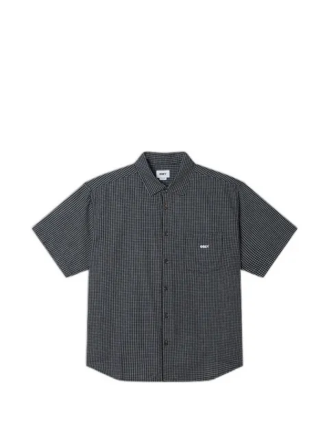 Obey BigWig Frank gingham short-sleeve shirt