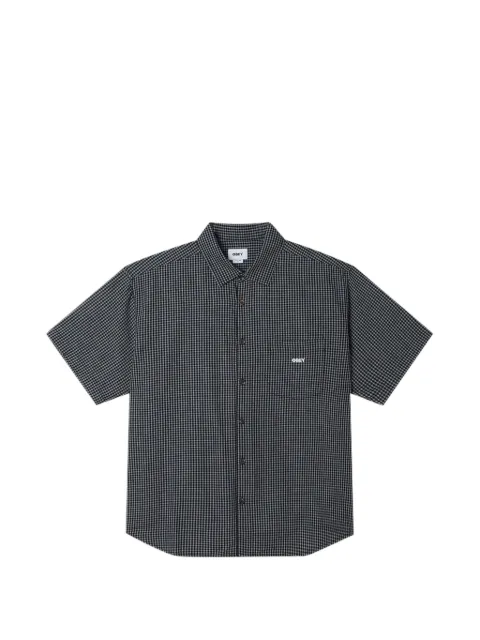 Obey BigWig Frank gingham short-sleeve shirt