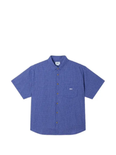Obey BigWig Frank gingham short-sleeve shirt