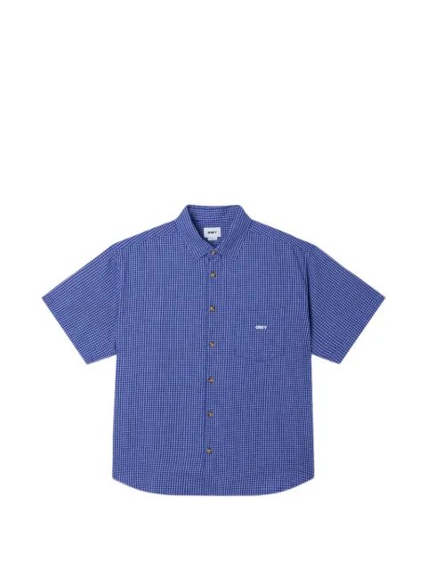 Obey BigWig Frank gingham short-sleeve shirt