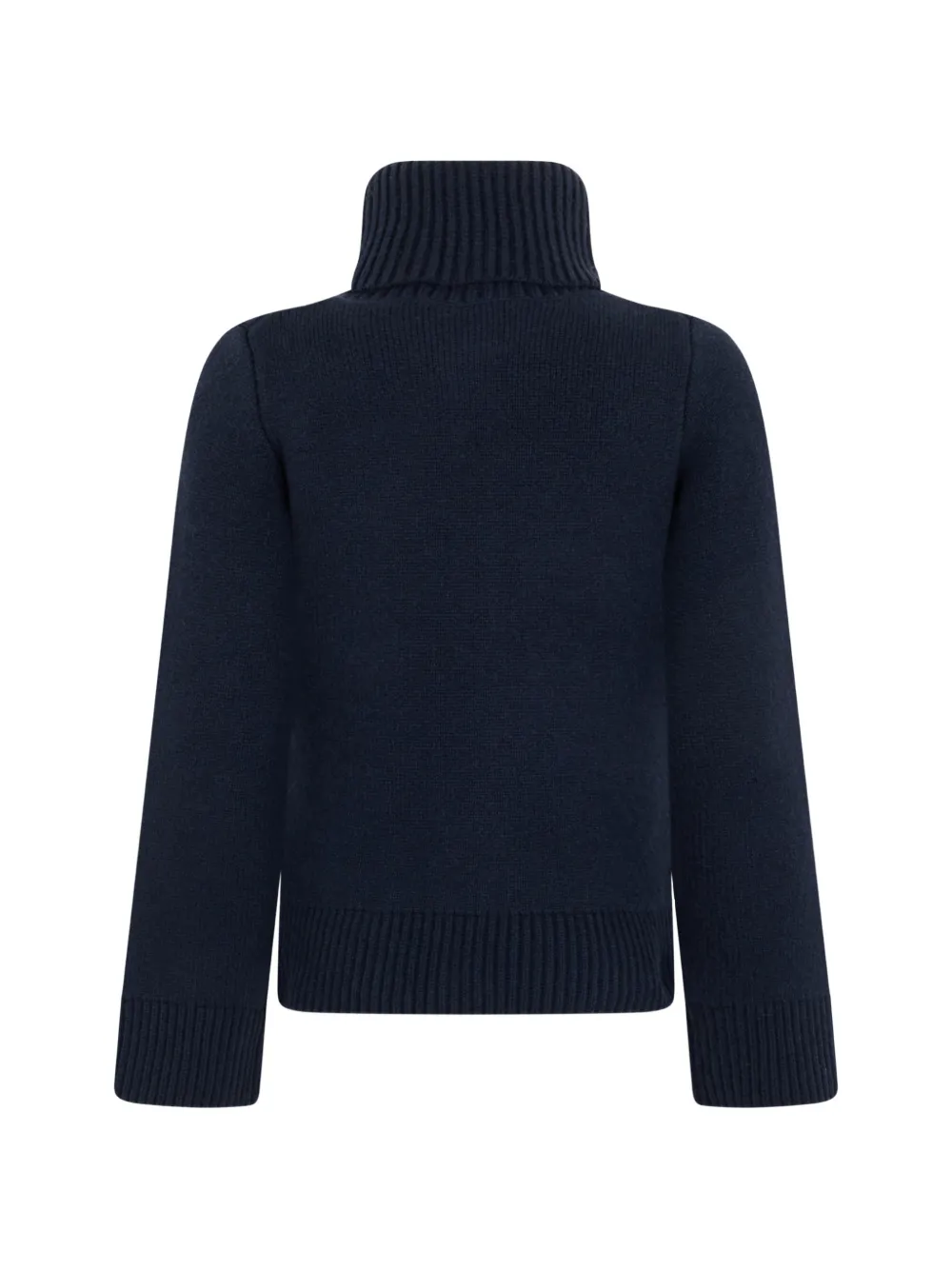 Vince Vest met geribbelde afwerking en knopen Blauw