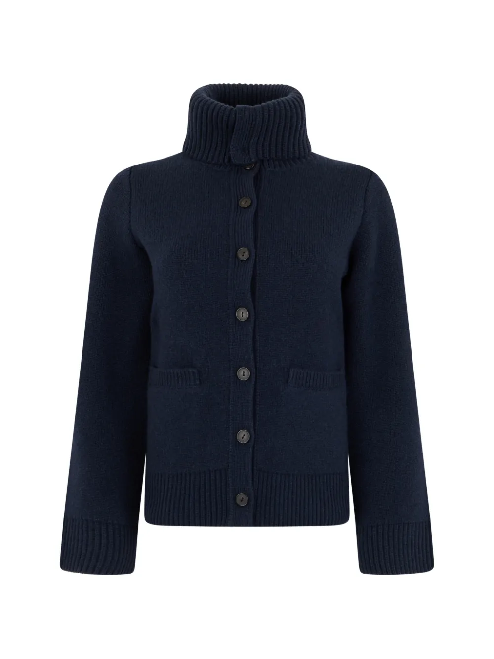 Vince ribbed-trim button-up cardigan - Blau