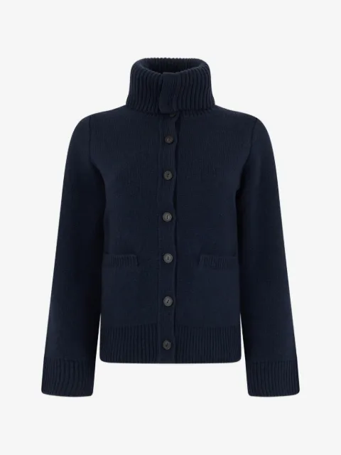 Vince ribbed-trim button-up cardigan