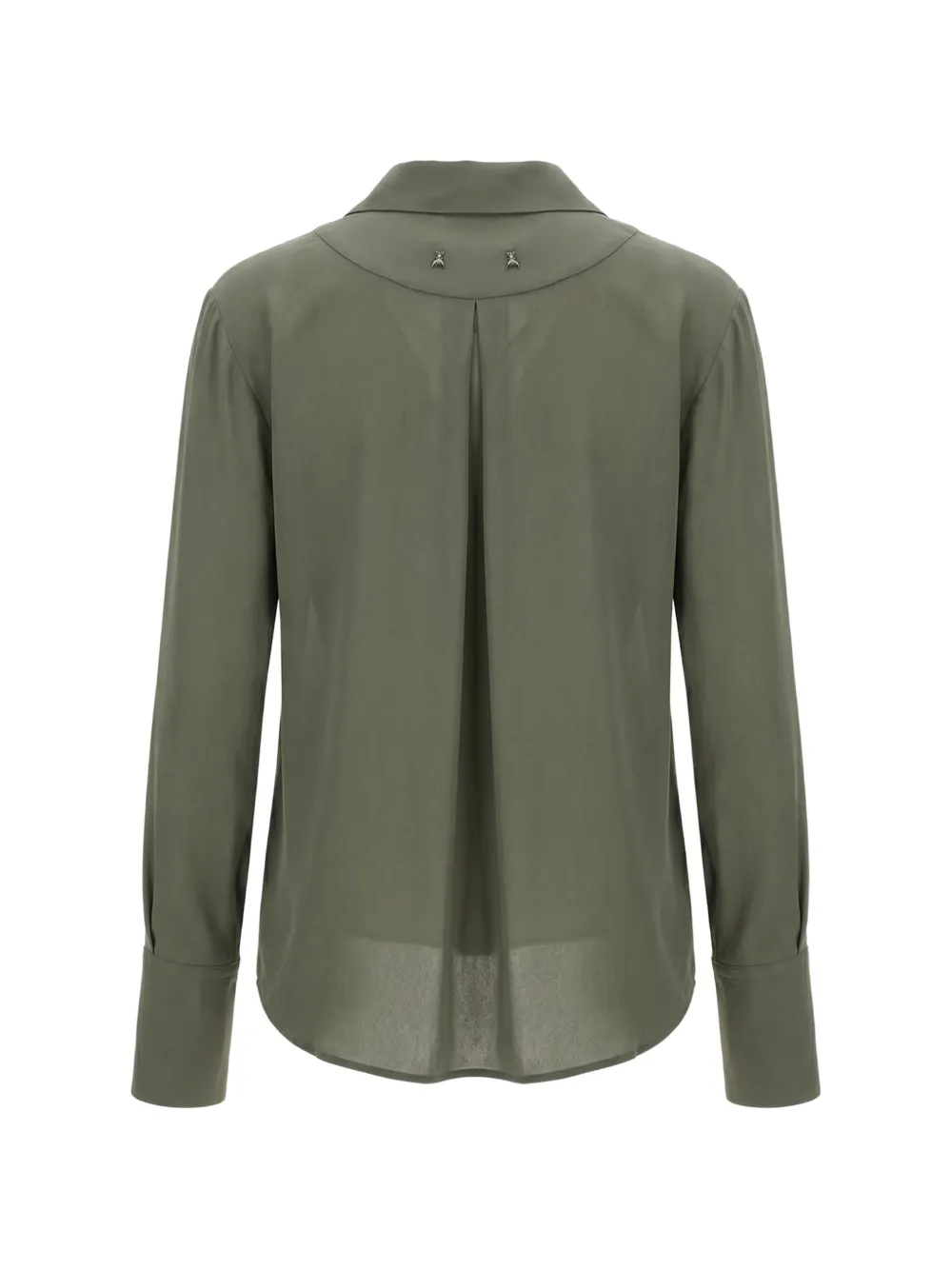 Patrizia Pepe Shirt met logoplakkaat Groen