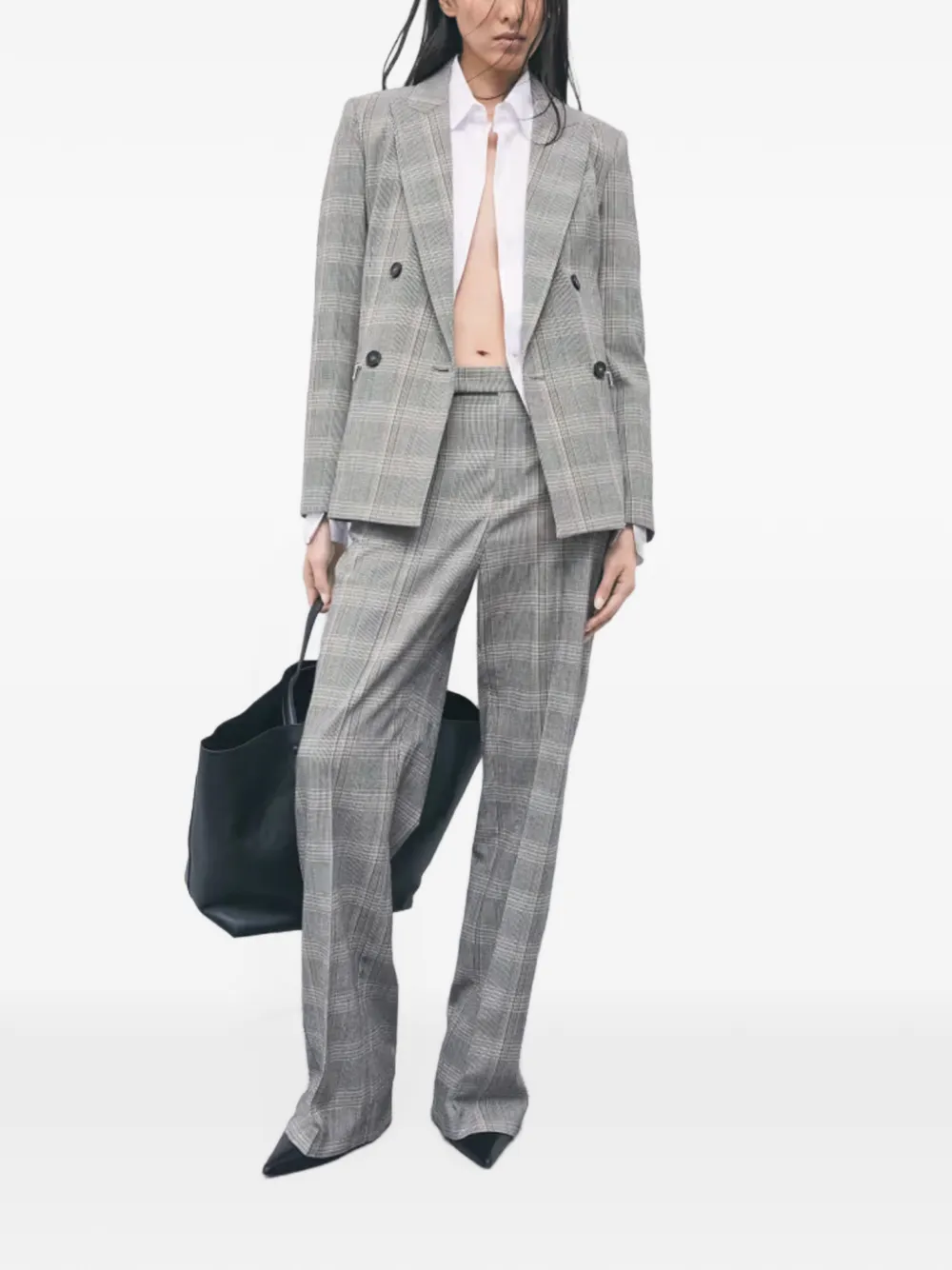 Patrizia Pepe Geruite pantalon Grijs