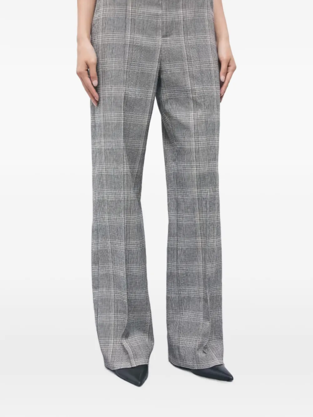 Patrizia Pepe Geruite pantalon Grijs