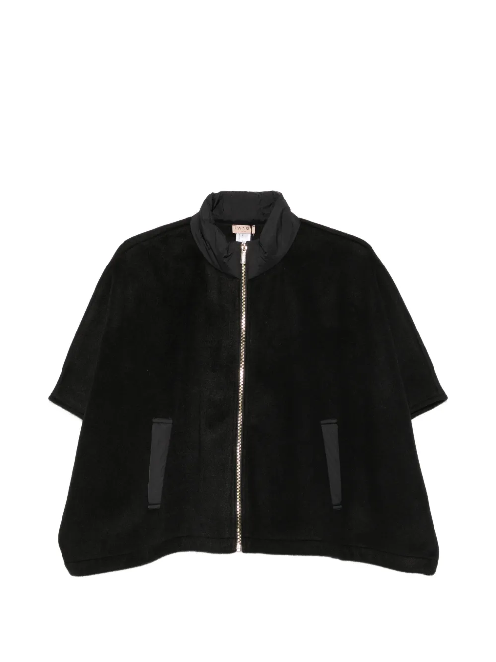 TWINSET Cape mit Reißverschluss - Schwarz