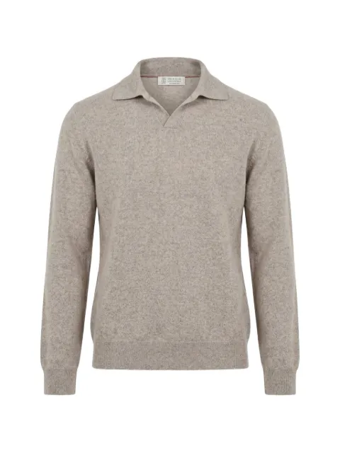 Brunello Cucinelli jersey con cuello de polo