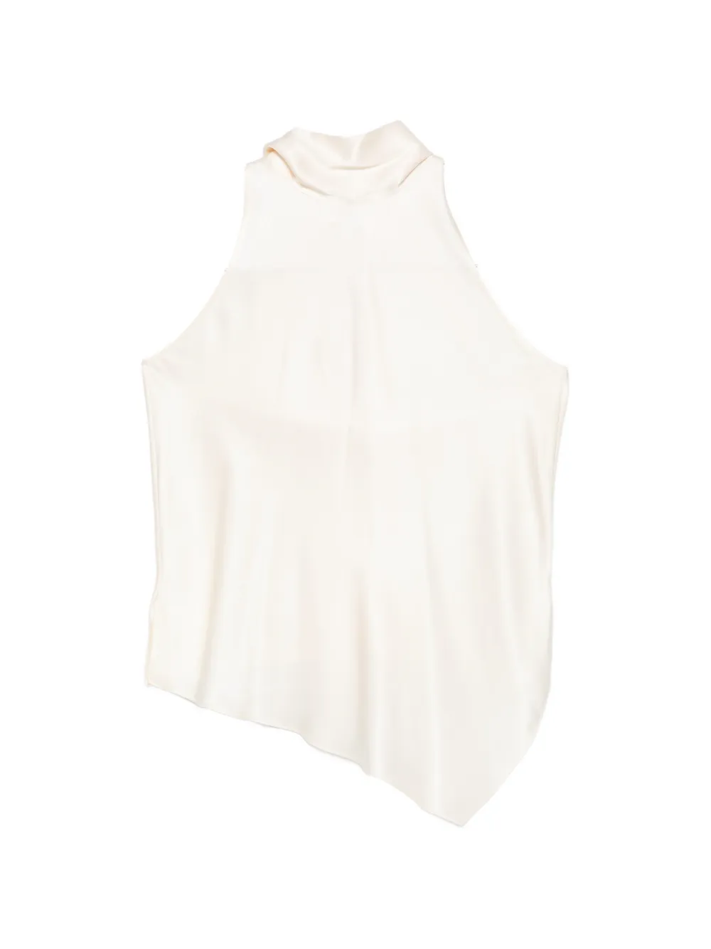 Brunello Cucinelli asymmetric halterneck top - Toni neutri