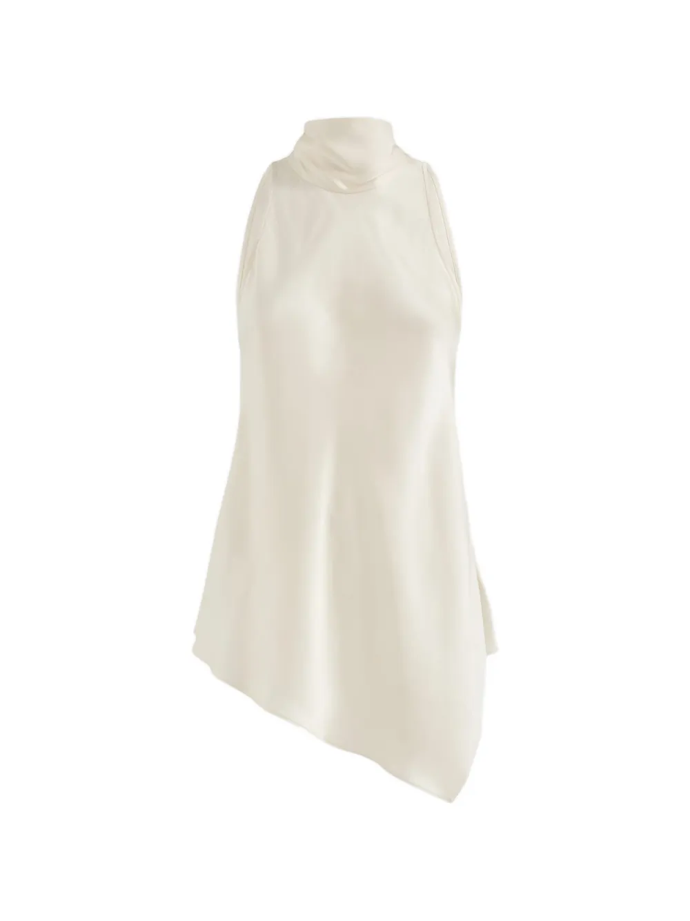 Brunello Cucinelli asymmetric halterneck top - Toni neutri