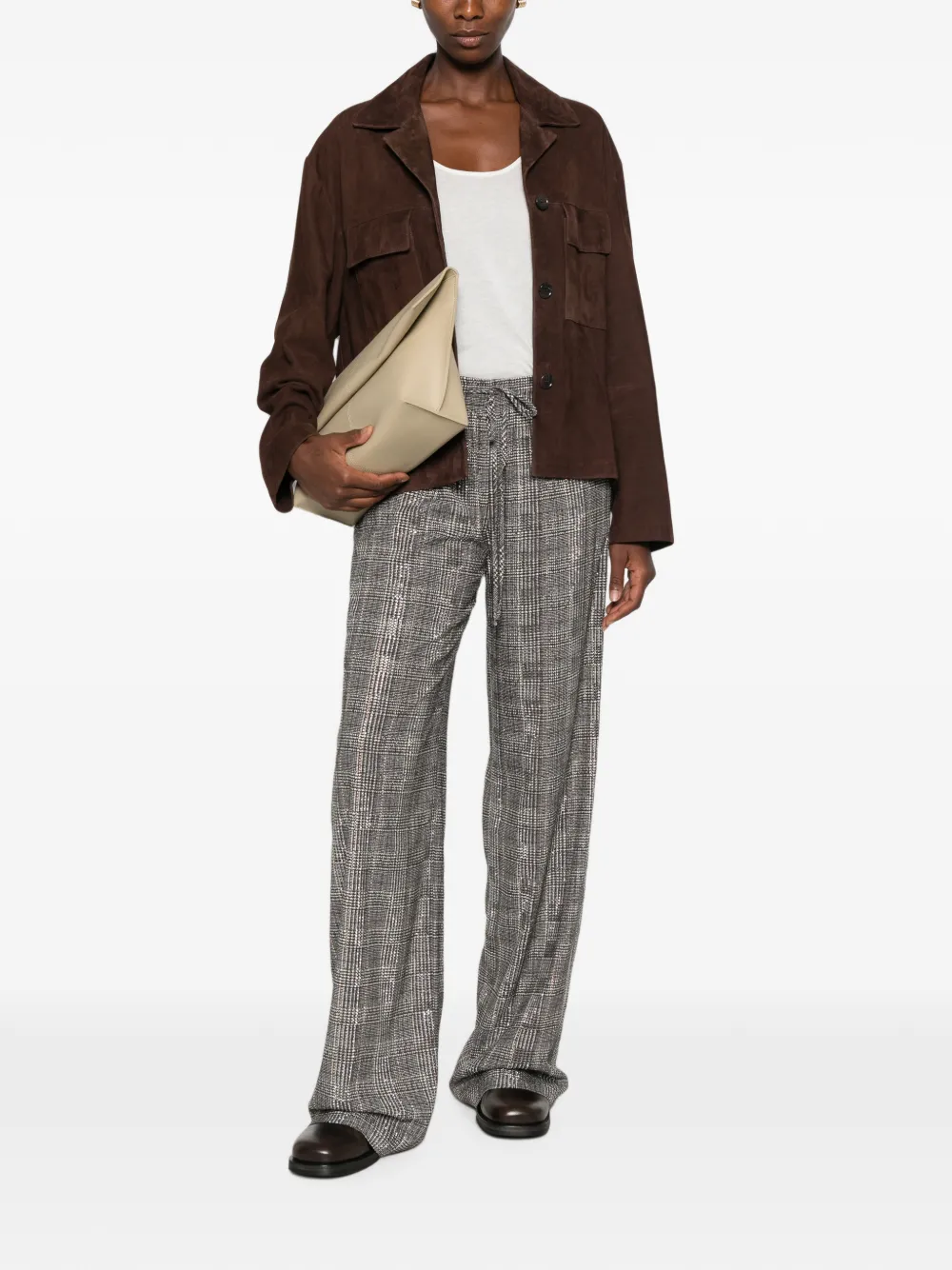 Ermanno Scervino Broek met trekkoord Grijs