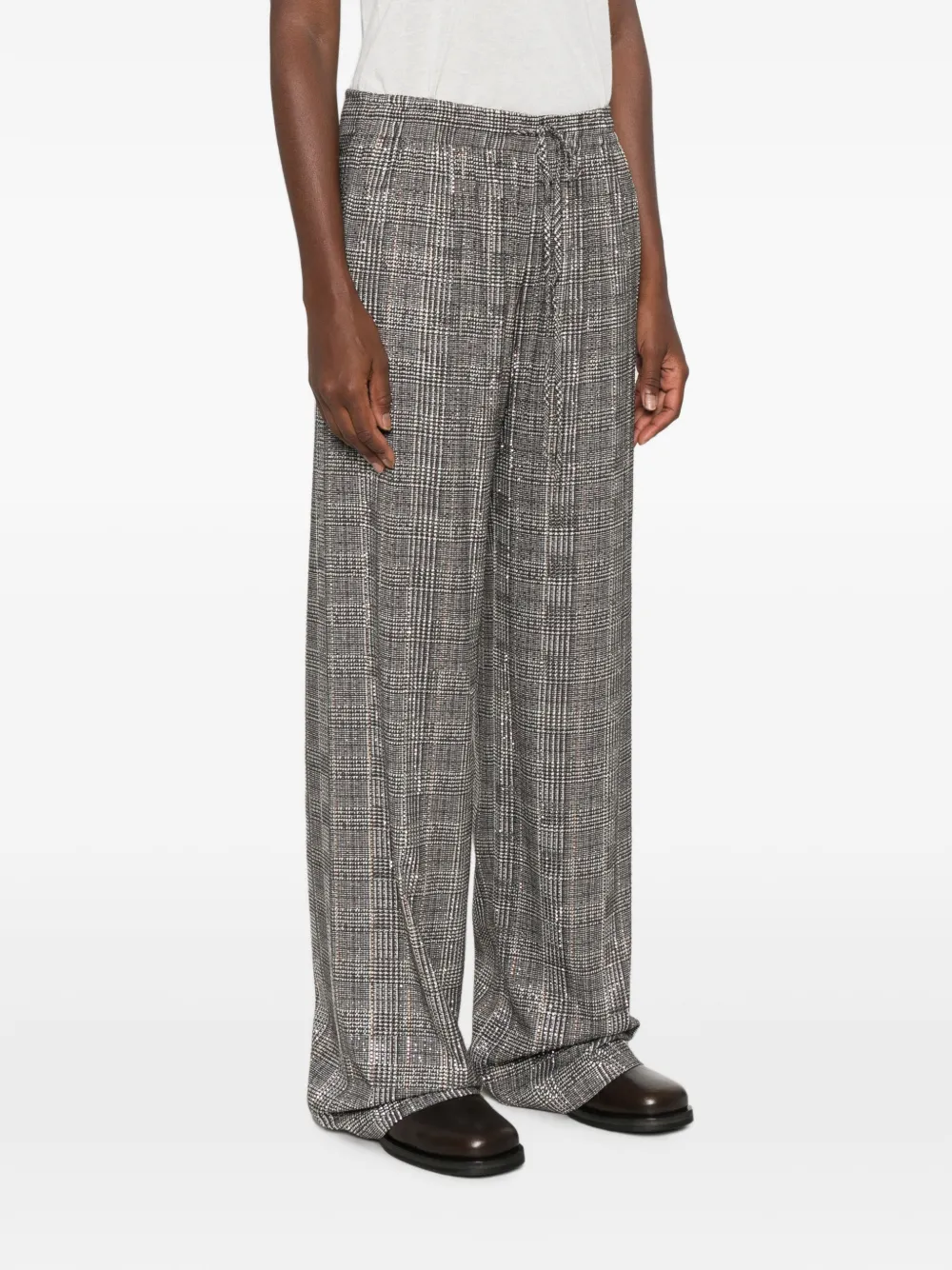 Ermanno Scervino Broek met trekkoord Grijs