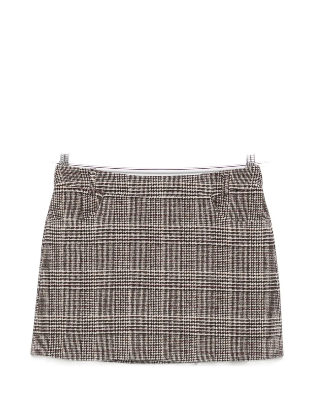 Ermanno Scervino check-pattern mini skirt - Marrone