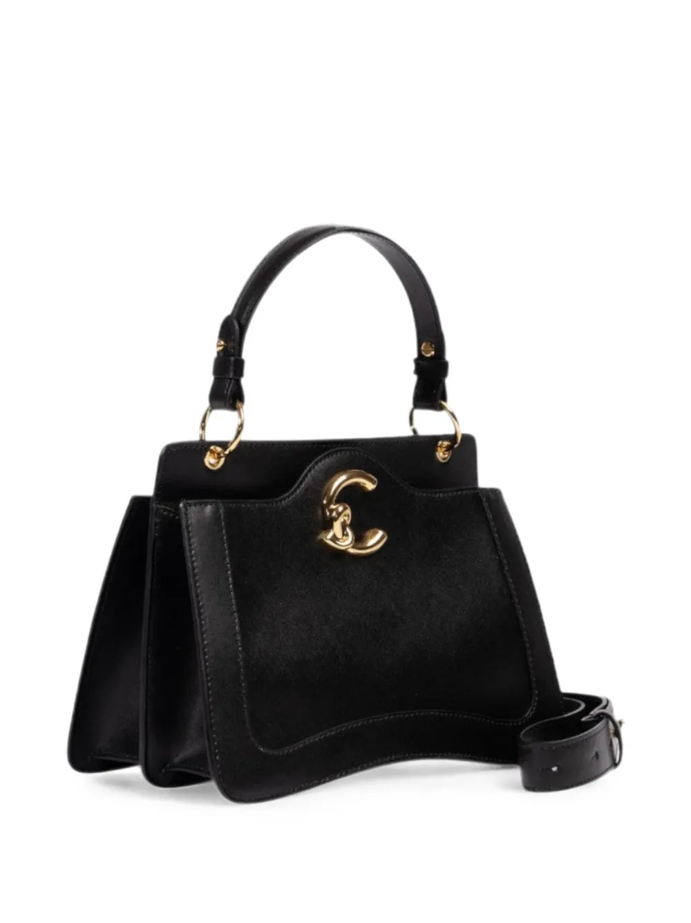 Coccinelle Shopper met logoplakkaat Zwart