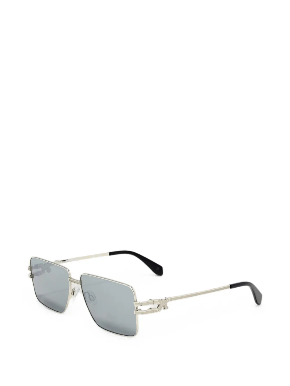 Palm Angels Eyewear Imperial zonnebril met rechthoekig montuur Zilver