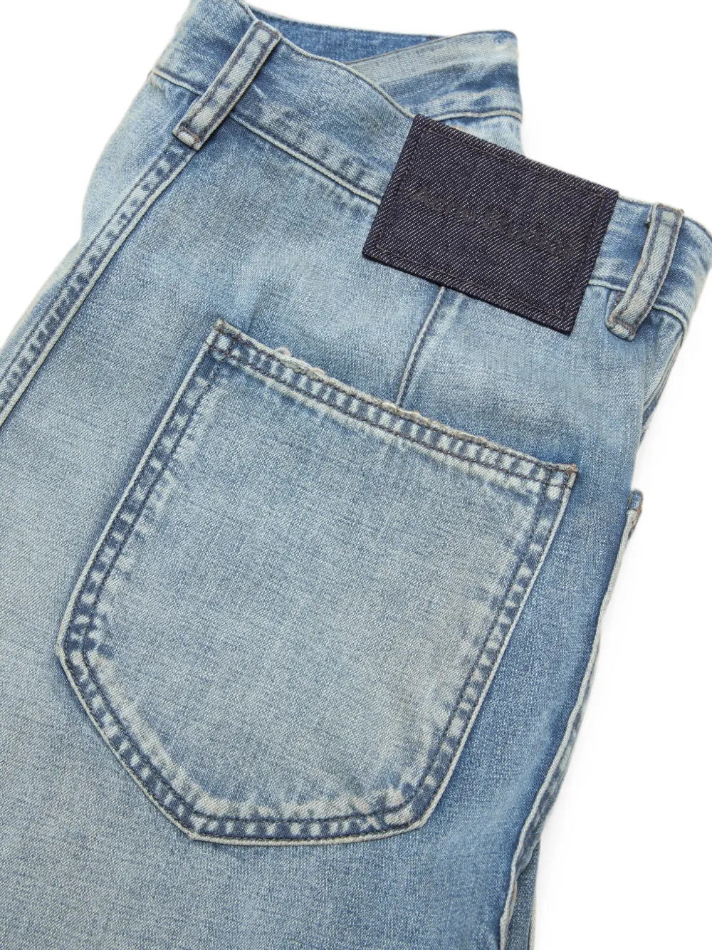 Acne Studios Jeans met logopatch Blauw