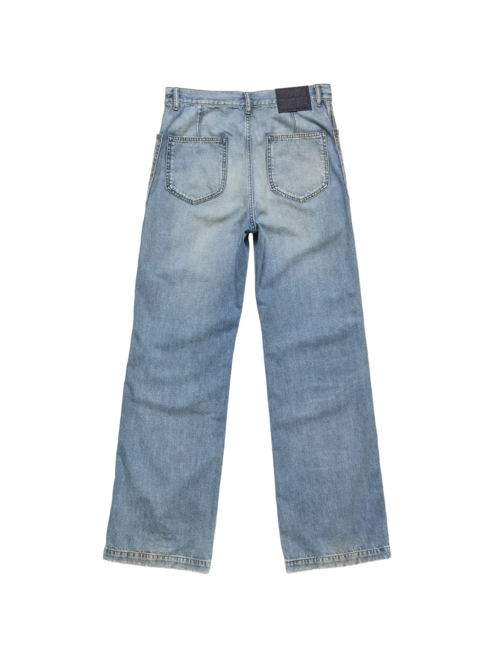 Acne Studios Jeans met logopatch Blauw