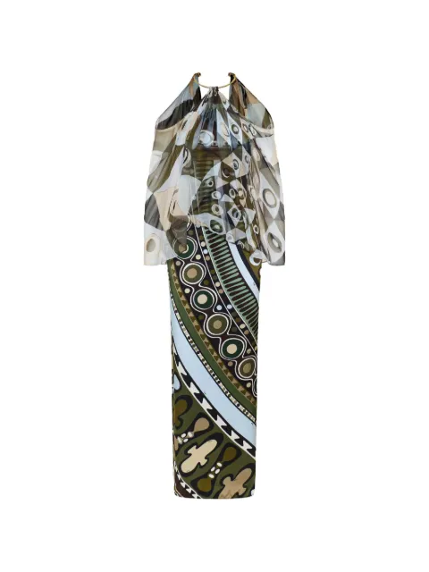 PUCCI vestido largo con estampado Iride