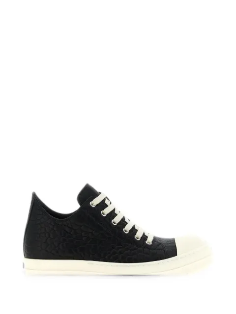 Rick Owens crocodile-effect leather low-top sneakers