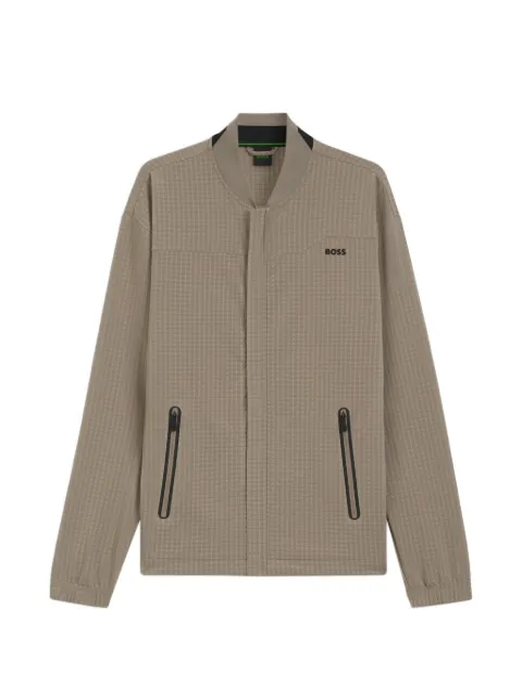 BOSS chaqueta bómber a cuadros