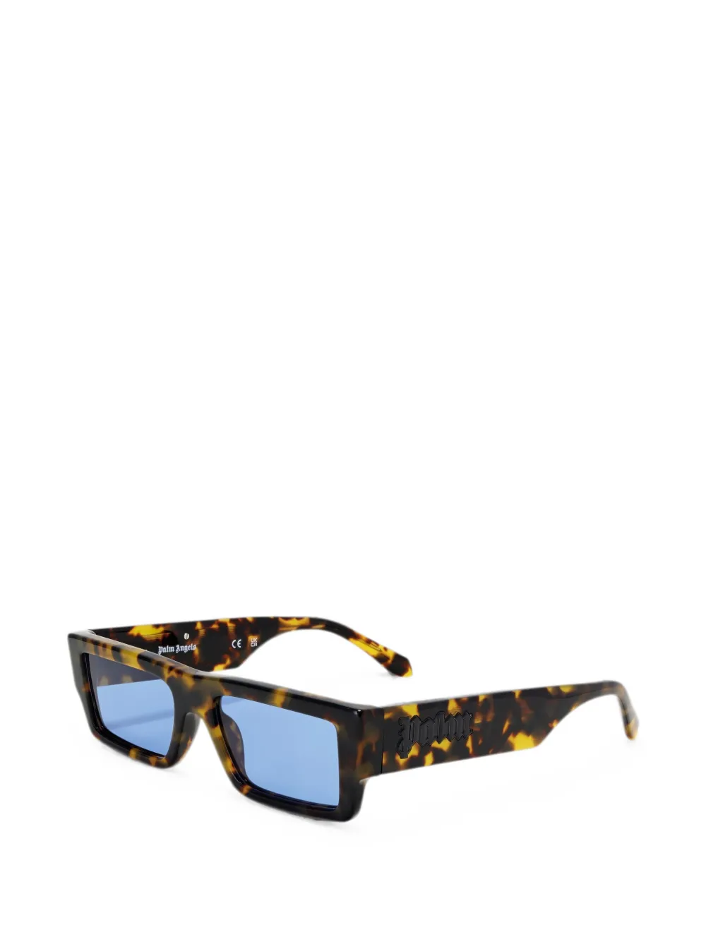 Palm Angels Eyewear Belvedere zonnebril met rechthoekig montuur Bruin