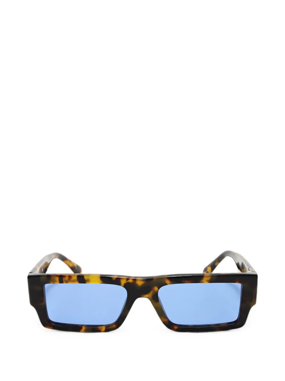 Palm Angels Eyewear Belvedere zonnebril met rechthoekig montuur Bruin