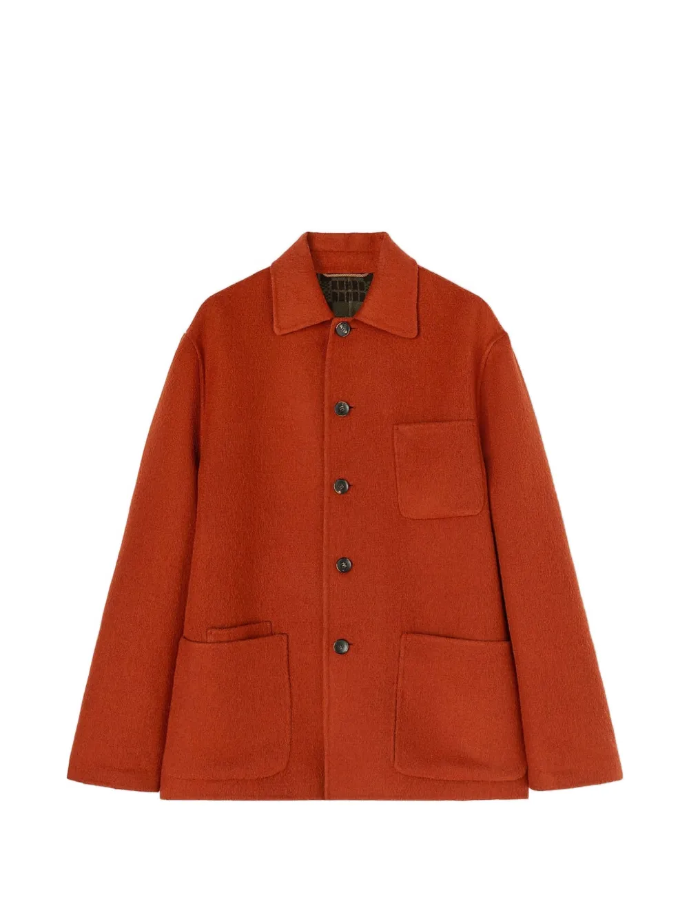 RETORI reversible check-jacquard jacket - Arancione