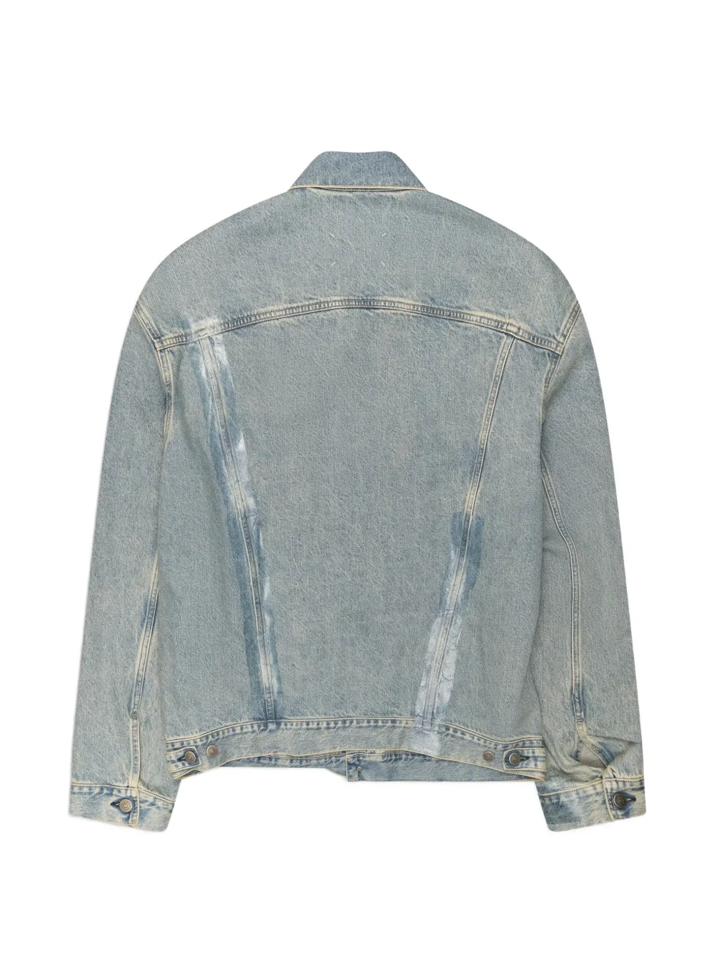Maison Margiela Denim jack met banddetail Blauw
