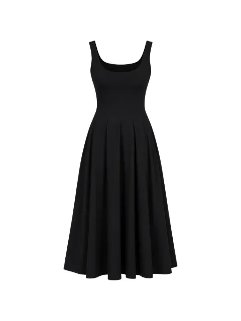 Reformation Rou sleeveless pleated midi dress