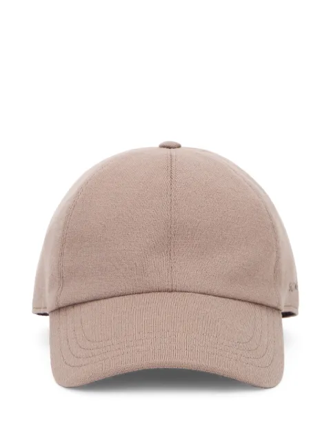 slowear logo-embroidered touch-strap cap