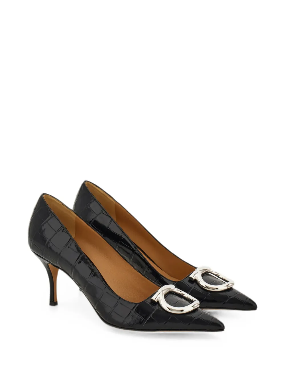 Ferragamo Maxi Gancini pumps Zwart