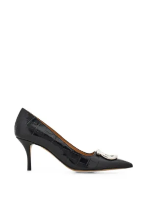 Jimmy Choo ビジュートリム レザーパンプス | ブラック | FARFETCH JP