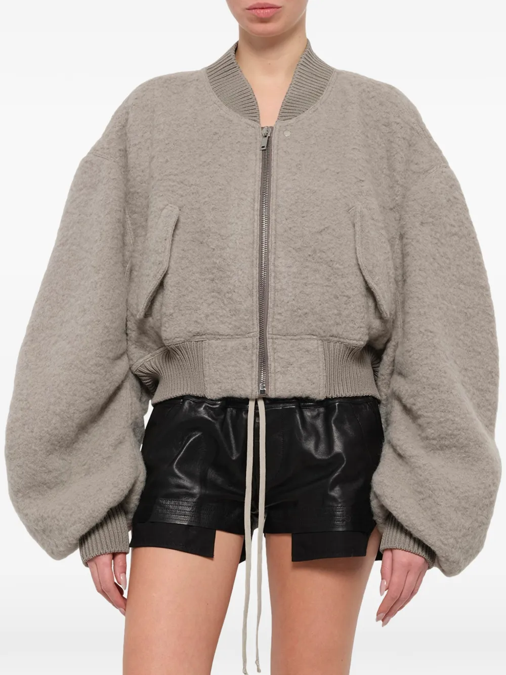 Rick Owens Secchia cropped jack Grijs