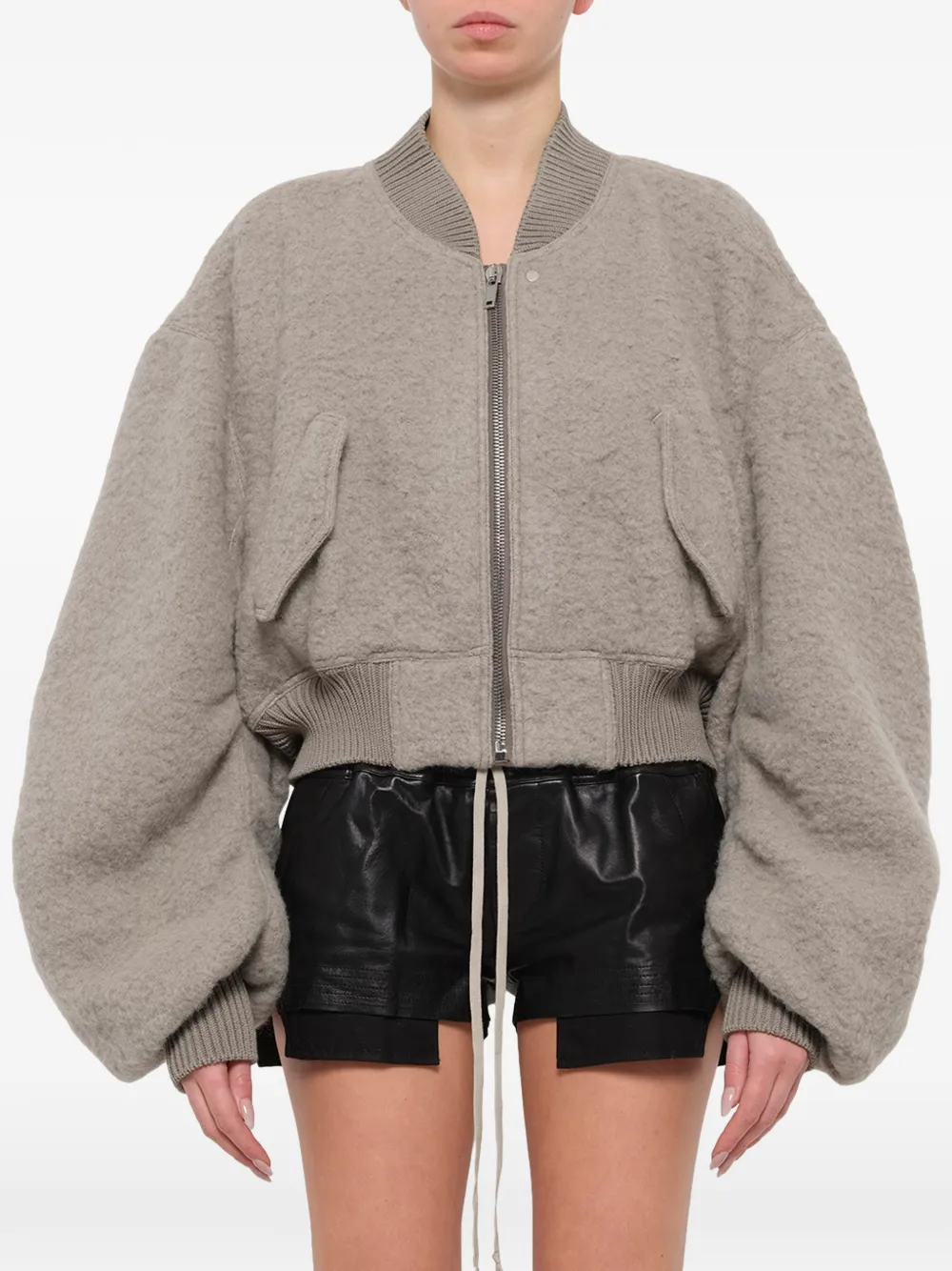 Rick Owens Secchia cropped jack Grijs