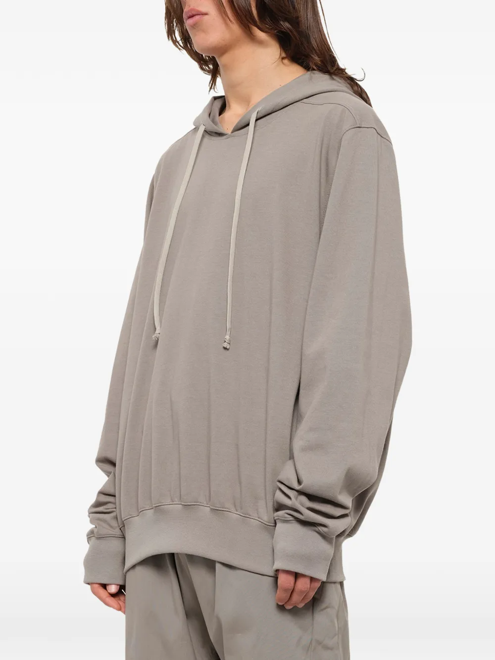 Rick Owens Jersey hoodie met trekkoord Grijs