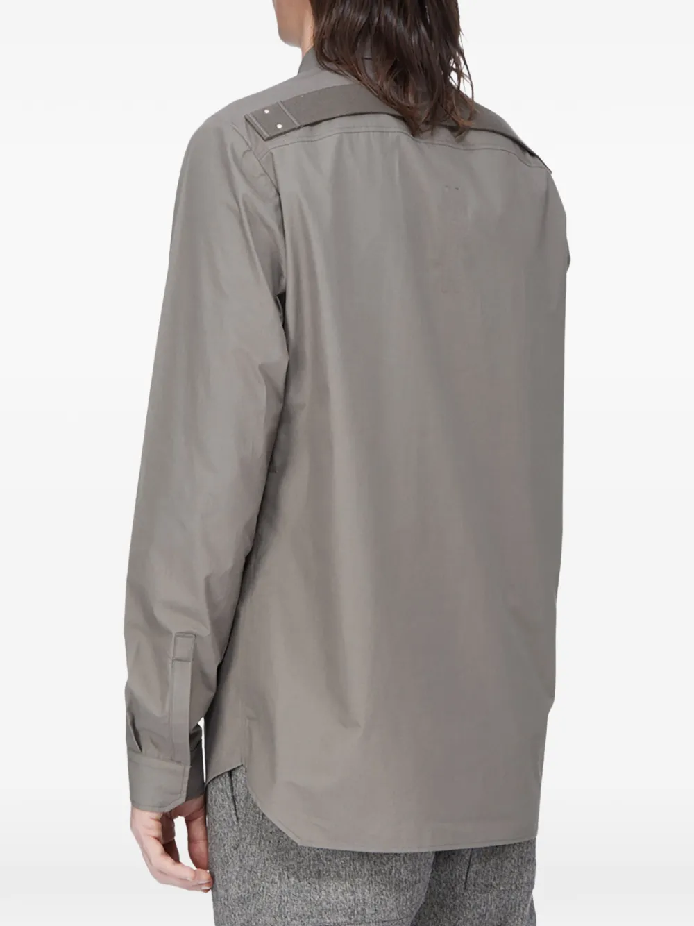 Rick Owens Fog Pocket overhemd met lange mouwen Bruin