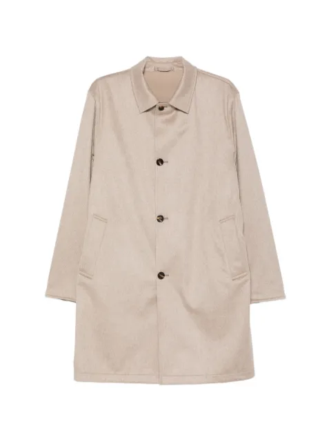 Kired reversible button-fastening coat
