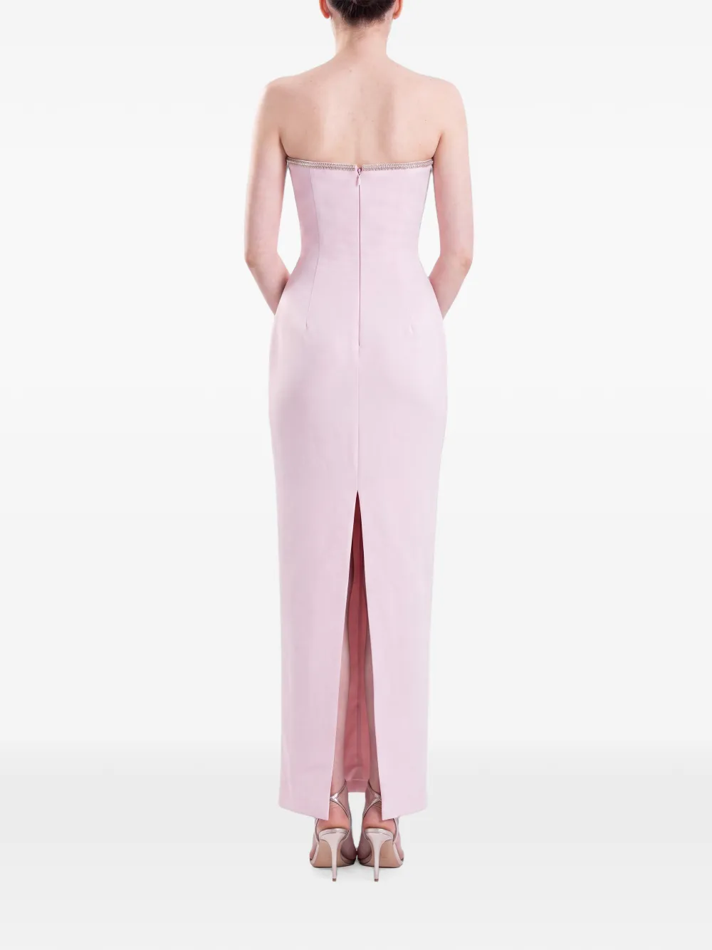 Saiid Kobeisy Strapless maxi-jurk Roze
