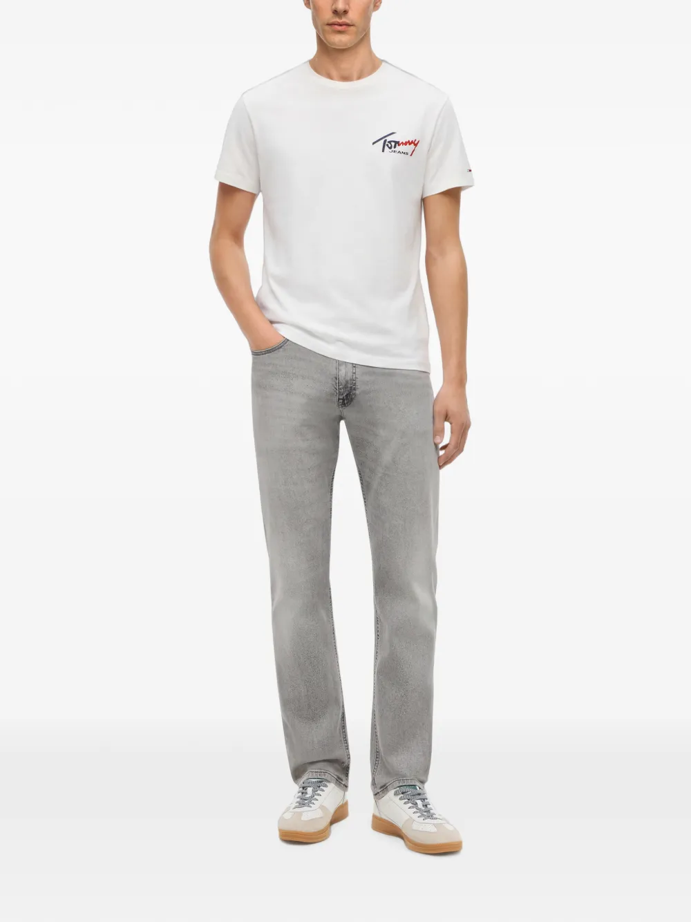 Tommy Hilfiger Slim-fit jeans Grijs