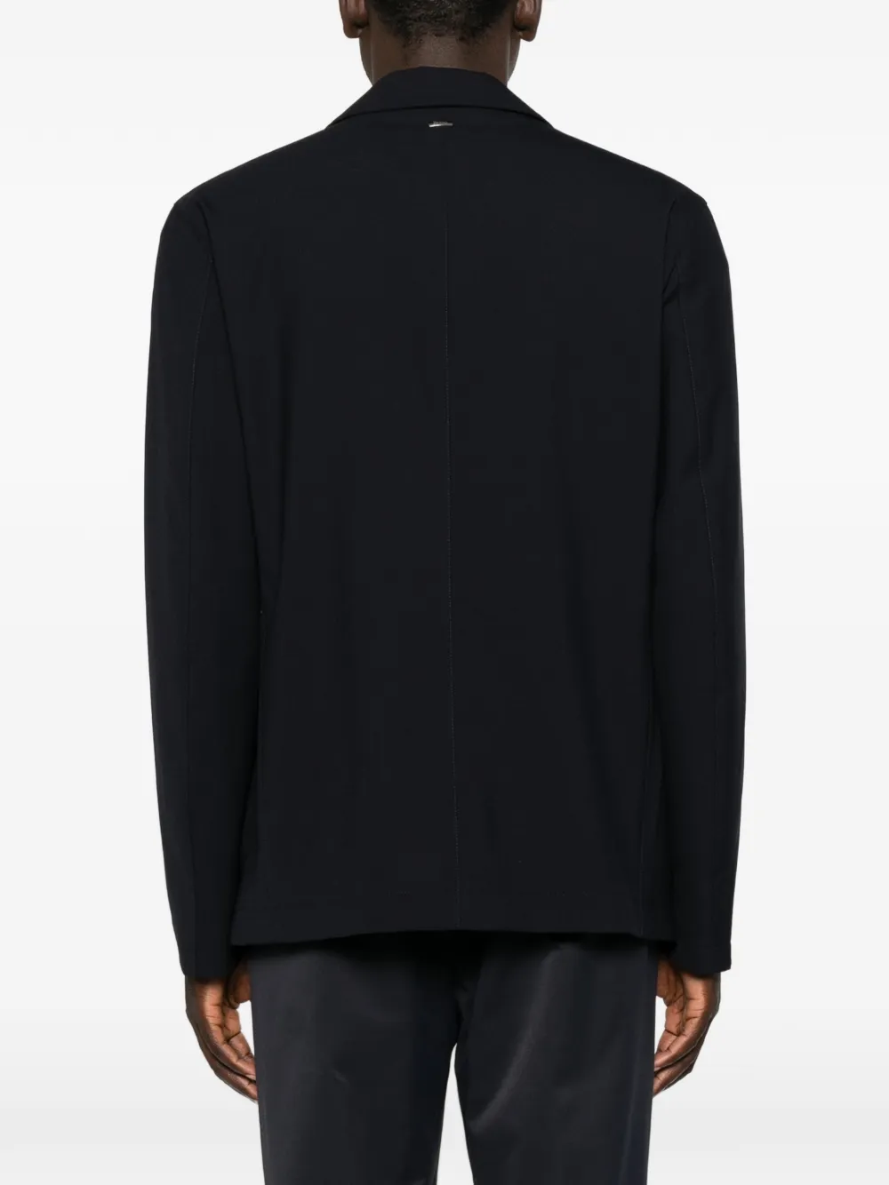 Herno Button-fastening Blazer In Black