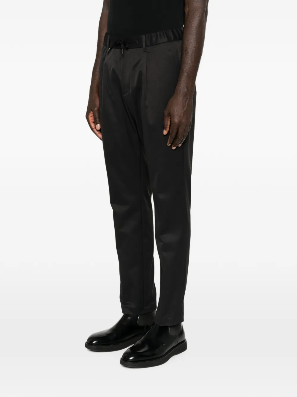 Herno Geruite broek Zwart