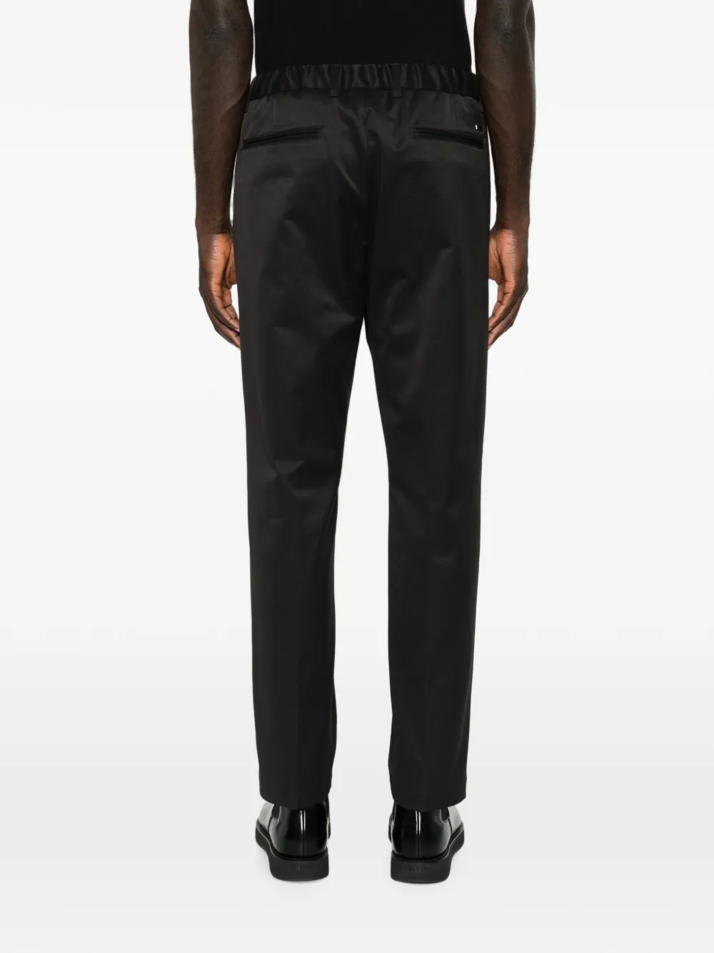 Herno Geruite broek Zwart
