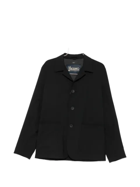 Herno button-fastening patch-pocket overshirt