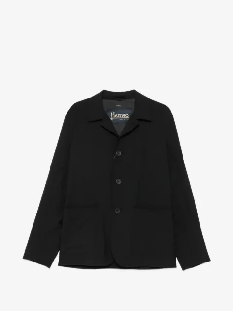 Herno button-fastening patch-pocket overshirt