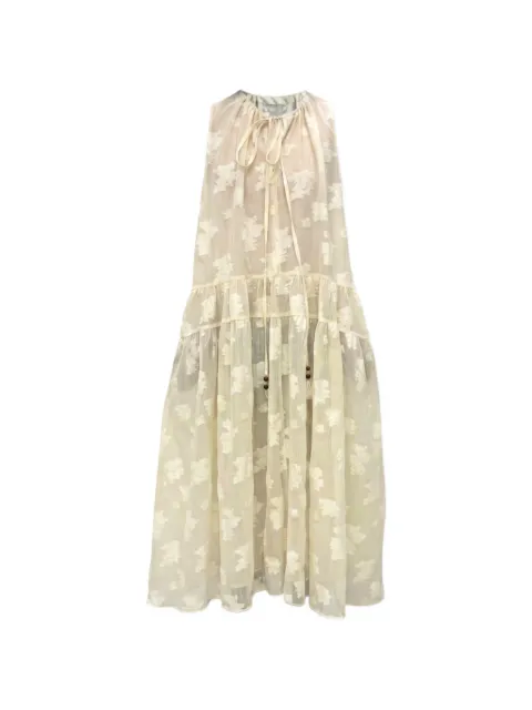 épingler floral-pattern halter midi dress