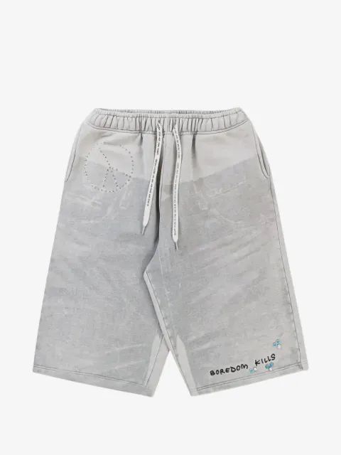 Boredom Kills bermudas con cordones y estampado vaquero