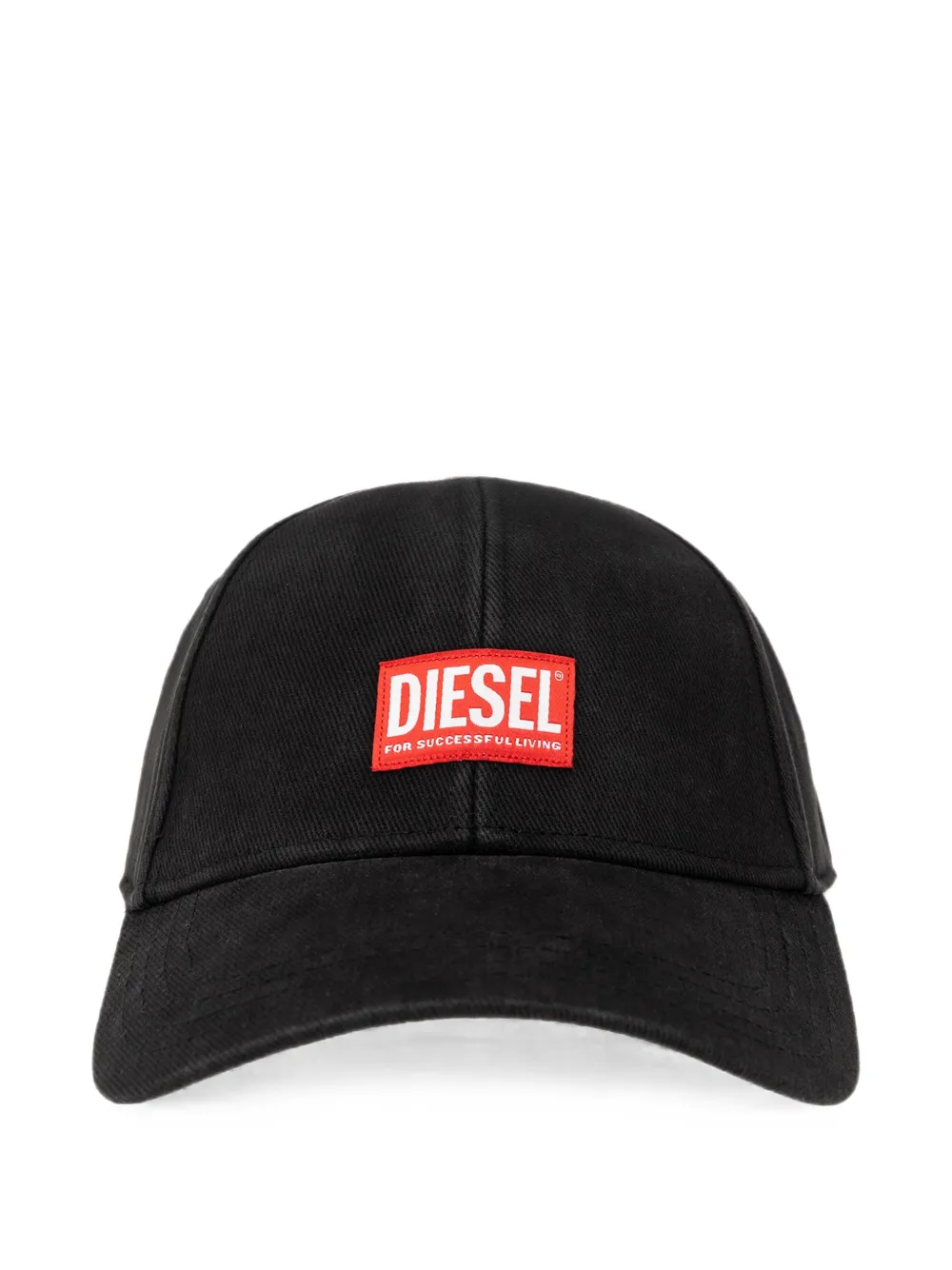 Diesel logo-patch baseball cap | Black | Image 1