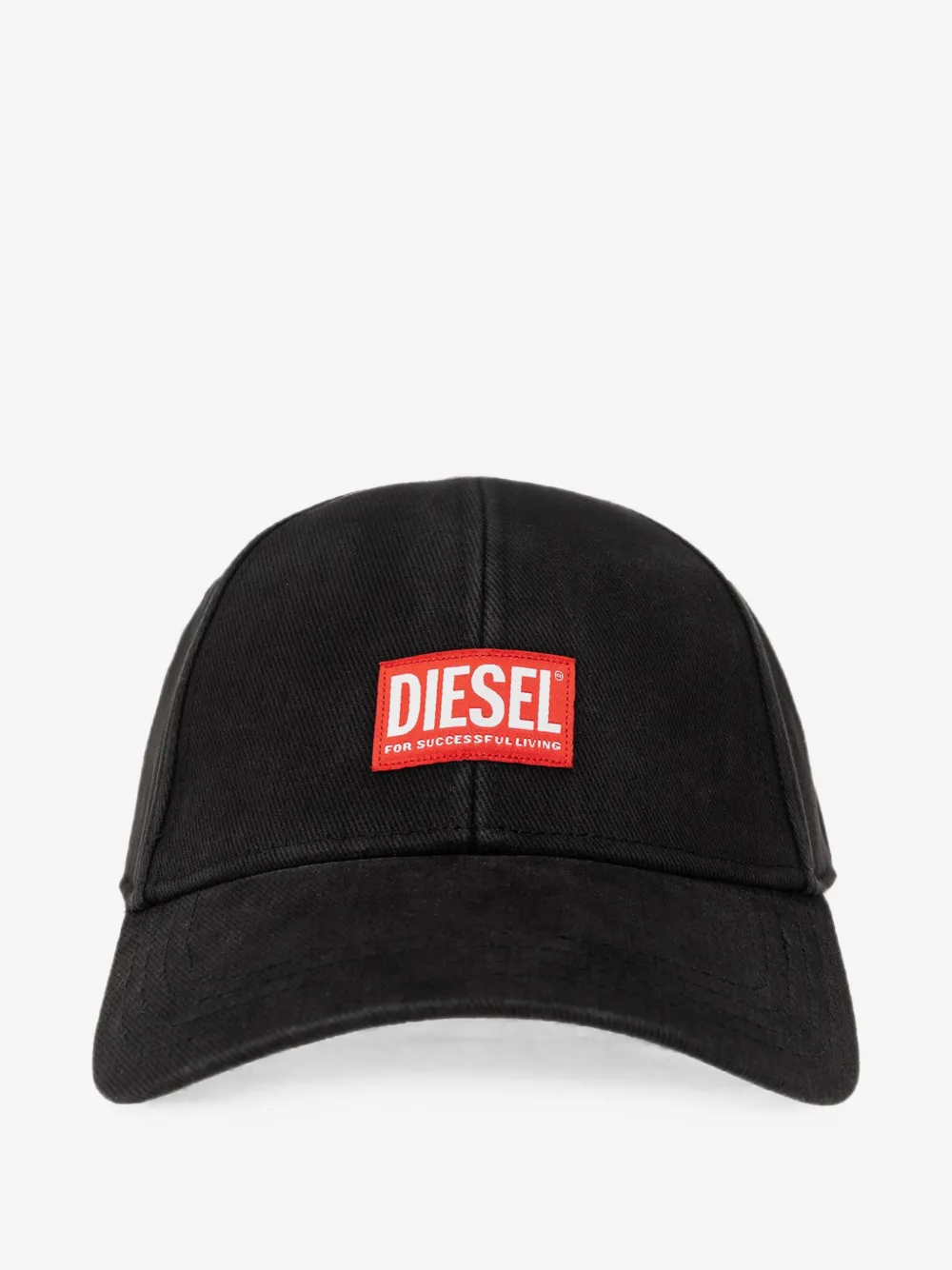Diesel logo-patch baseball cap | Black | Image 1