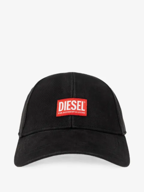 Diesel logo-patch baseball cap