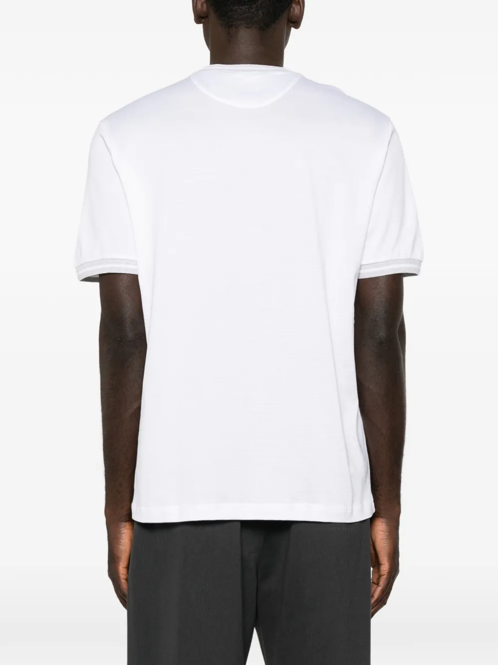 Eleventy T-shirt met contrasterende afwerking Wit